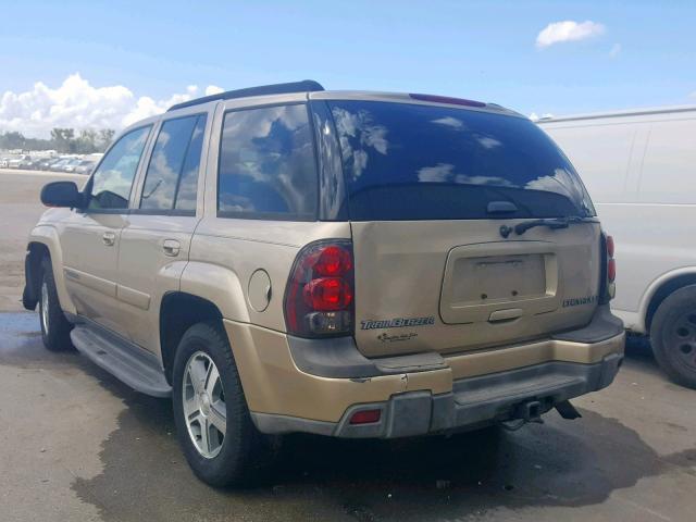 1GNDS13S542328014 - 2004 CHEVROLET TRAILBLAZE GOLD photo 3