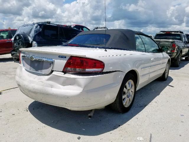 1C3EL75R15N625146 - 2005 CHRYSLER SEBRING GT WHITE photo 4