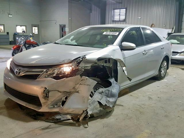4T1BF1FK0CU126566 - 2012 TOYOTA CAMRY BASE SILVER photo 2