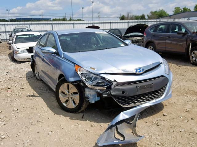 KMHEC4A49FA135076 - 2015 HYUNDAI SONATA HYB BLUE photo 1