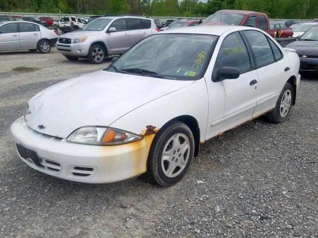 1G1JF524027259185 - 2002 CHEVROLET CAVALIER L WHITE photo 2