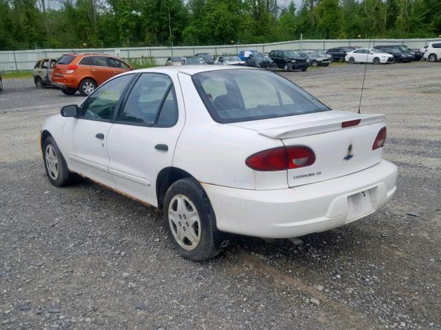 1G1JF524027259185 - 2002 CHEVROLET CAVALIER L WHITE photo 3