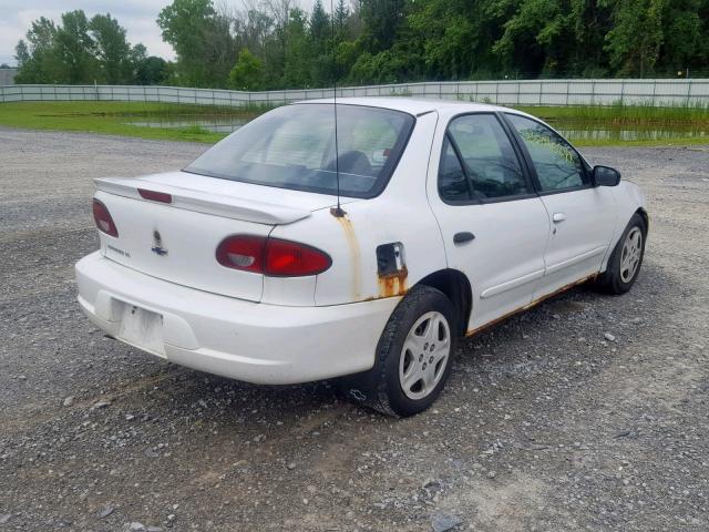 1G1JF524027259185 - 2002 CHEVROLET CAVALIER L WHITE photo 4