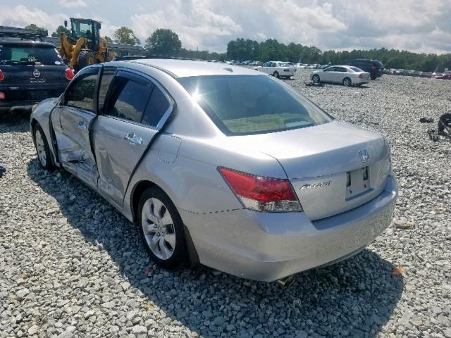 1HGCP368X9A030039 - 2009 HONDA ACCORD EXL SILVER photo 3