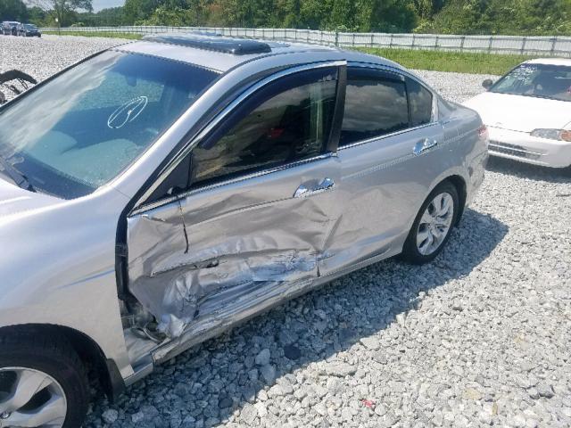 1HGCP368X9A030039 - 2009 HONDA ACCORD EXL SILVER photo 9