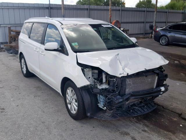 KNDMB5C10G6090822 - 2016 KIA SEDONA LX WHITE photo 1