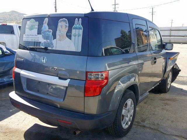 5J6YH18339L001617 - 2009 HONDA ELEMENT LX GRAY photo 4