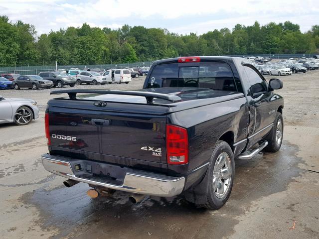 1D7HU16D94J171911 - 2004 DODGE RAM 1500 S BLACK photo 4