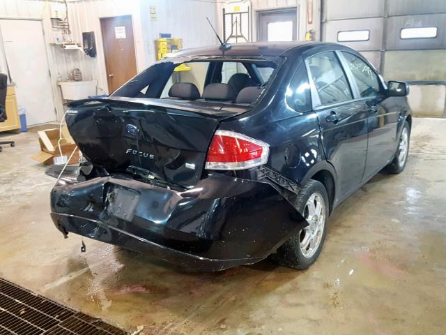 1FAHP36N59W130231 - 2009 FORD FOCUS SES BLACK photo 4