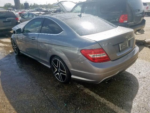 WDDGJ4HB1EG274899 - 2014 MERCEDES-BENZ C 250 GRAY photo 3