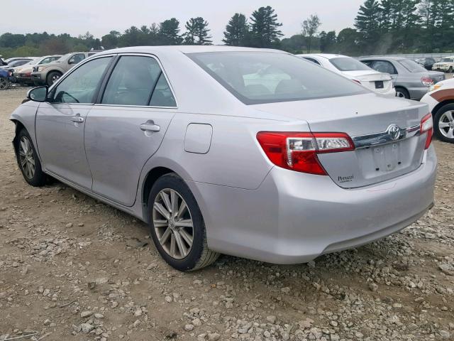 4T4BF1FK3CR268061 - 2012 TOYOTA CAMRY BASE SILVER photo 3