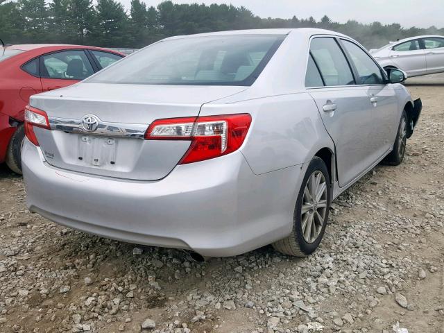 4T4BF1FK3CR268061 - 2012 TOYOTA CAMRY BASE SILVER photo 4