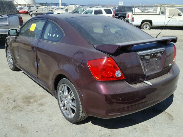 JTKDE177460066466 - 2006 TOYOTA SCION TC მუქწითელი ფოტო 3