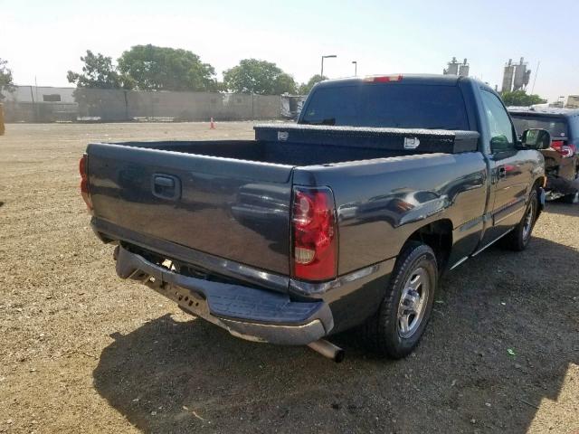 1GCEC14X54Z326808 - 2004 CHEVROLET SILVERADO GRAY photo 4