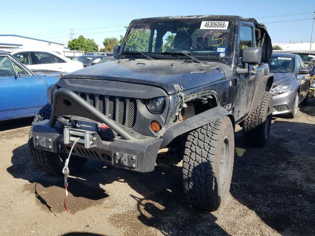 1J4FA24139L729699 - 2009 JEEP WRANGLER X BLACK photo 2