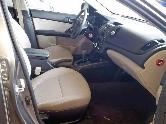 KNAFU4A22A5865253 - 2010 KIA FORTE EX GRAY photo 5