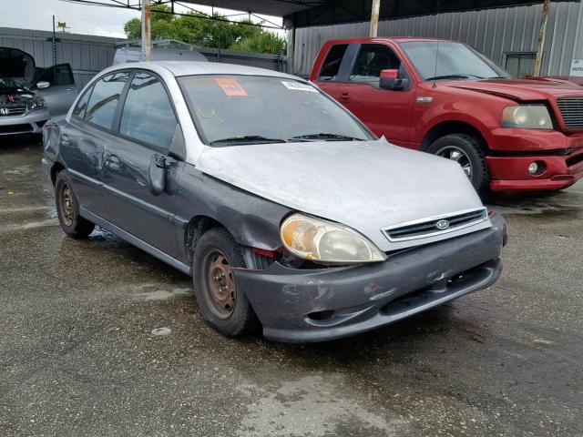 KNADC123716073772 - 2001 KIA RIO TWO TONE photo 1