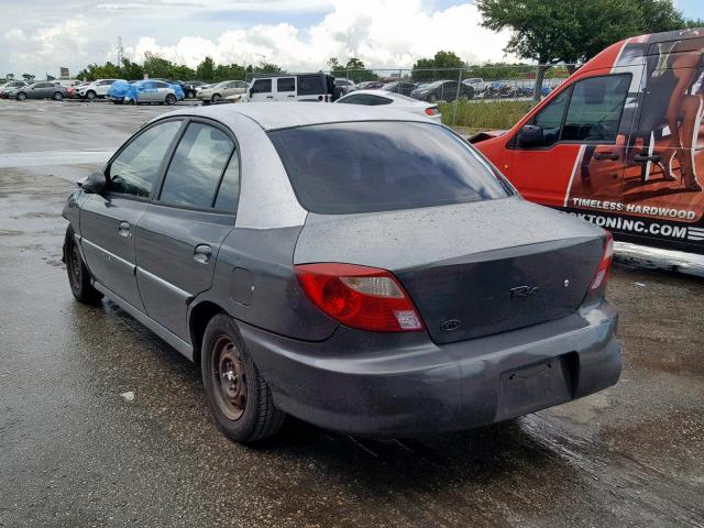 KNADC123716073772 - 2001 KIA RIO TWO TONE photo 3