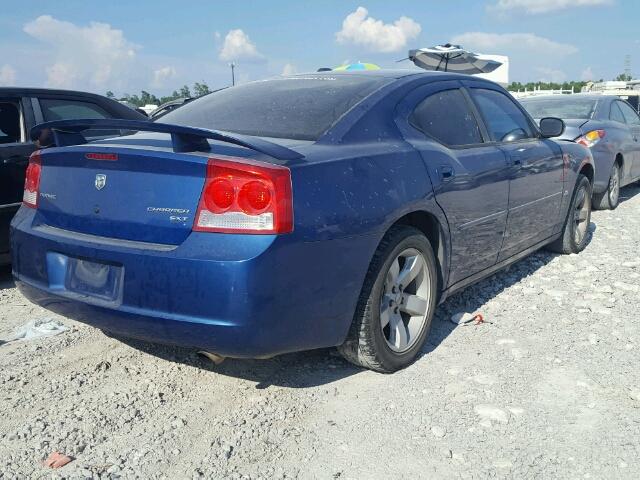 2B3CA3CV8AH108951 - 2010 DODGE CHARGER SX BLUE photo 4