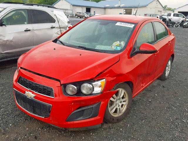 1G1JA5SH5C4217292 - 2012 CHEVROLET SONIC LS RED photo 2
