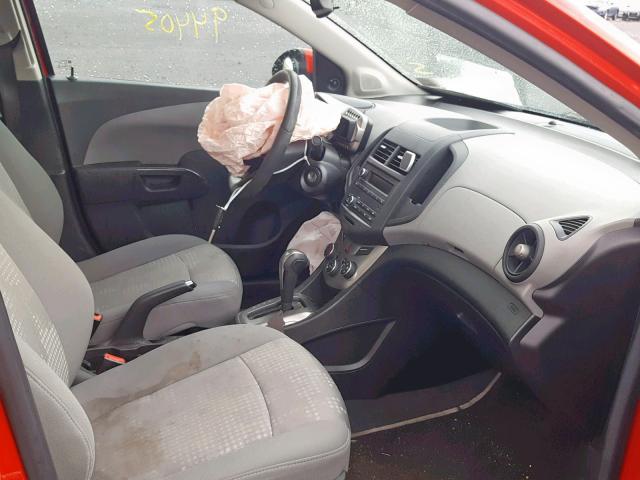 1G1JA5SH5C4217292 - 2012 CHEVROLET SONIC LS RED photo 5