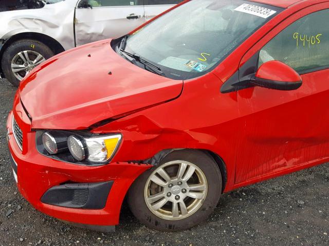 1G1JA5SH5C4217292 - 2012 CHEVROLET SONIC LS RED photo 9