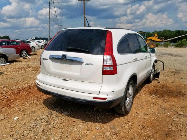 5J6RE4H76BL053167 - 2011 HONDA CR-V EXL WHITE photo 4