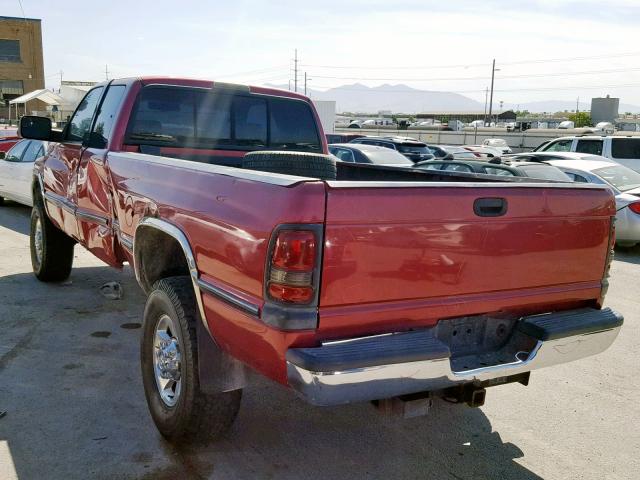 3B7KF23D5VM514755 - 1997 DODGE RAM 2500 BURGUNDY photo 3