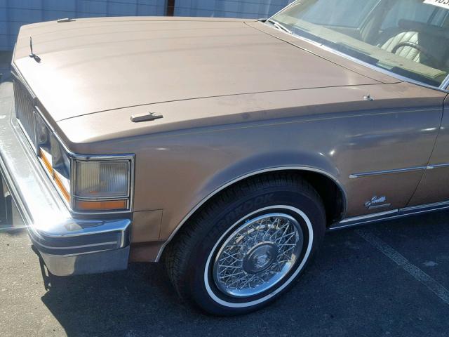 6S69B8Q475152 - 1978 CADILLAC SEVILLE BROWN photo 9