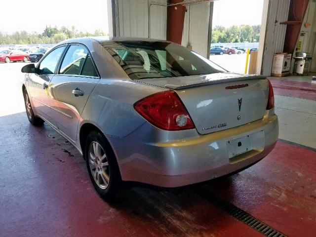 1G2ZF55B364225550 - 2006 PONTIAC G6 SE SILVER photo 3