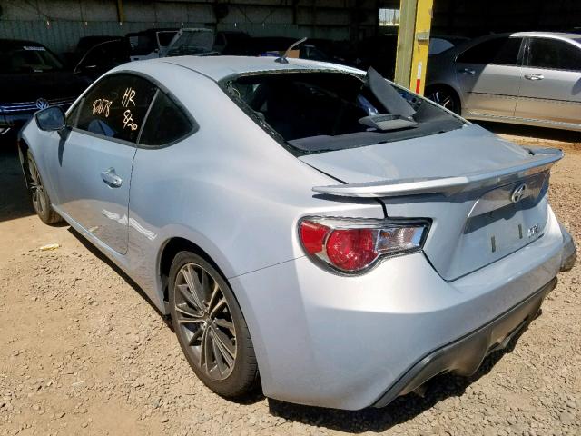 JF1ZNAA18D1733229 - 2013 TOYOTA SCION FR-S SILVER photo 3