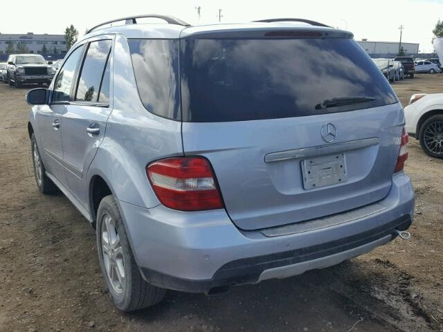 4JGBB22E78A386621 - 2008 MERCEDES-BENZ ML 320 CDI BLUE photo 3