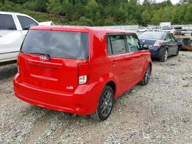 JTLZE4FE7EJ065016 - 2014 TOYOTA SCION XB Қызыл фото 4