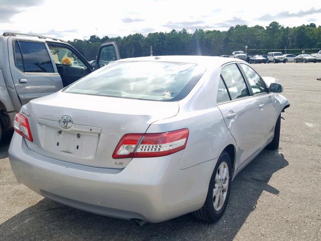 4T1BF3EK6BU194110 - 2011 TOYOTA CAMRY BASE SILVER photo 4