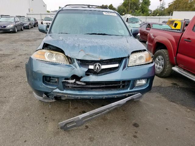 2HNYD18935H533490 - 2005 ACURA MDX TOURIN TEAL photo 9