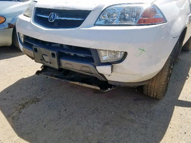 2HNYD18933H547032 - 2003 ACURA MDX TOURIN WHITE photo 9