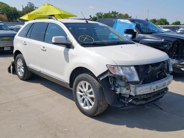 2FMDK3JC6ABA86285 - 2010 FORD EDGE SEL WHITE photo 1