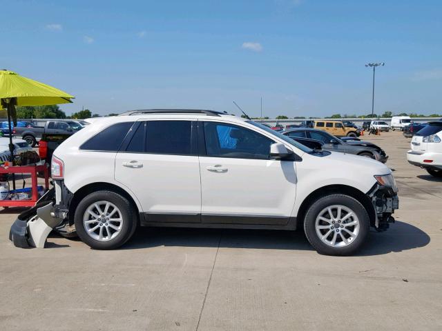 2FMDK3JC6ABA86285 - 2010 FORD EDGE SEL WHITE photo 9