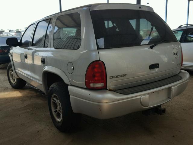 1B4HS28Z11F631847 - 2001 DODGE DURANGO GRAY photo 3