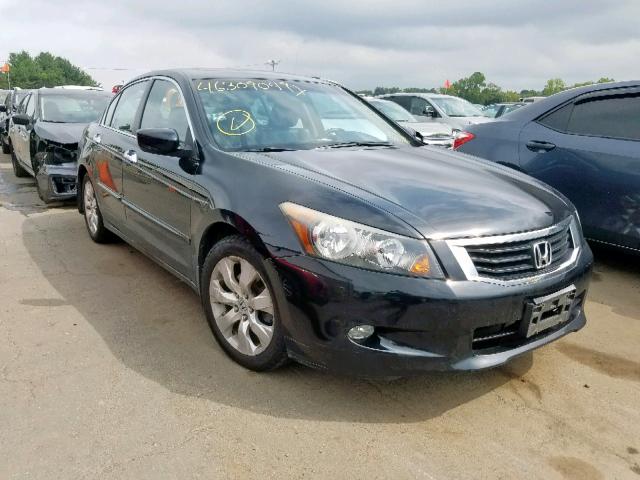 1HGCP36888A036100 - 2008 HONDA ACCORD EXL BLACK photo 1