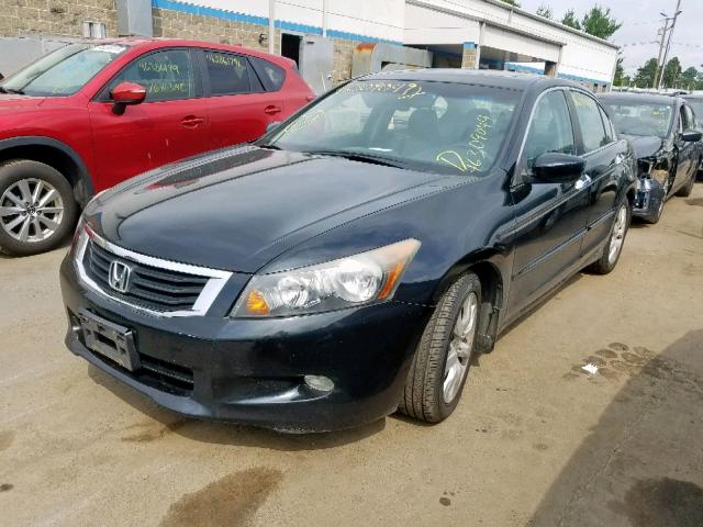 1HGCP36888A036100 - 2008 HONDA ACCORD EXL BLACK photo 2