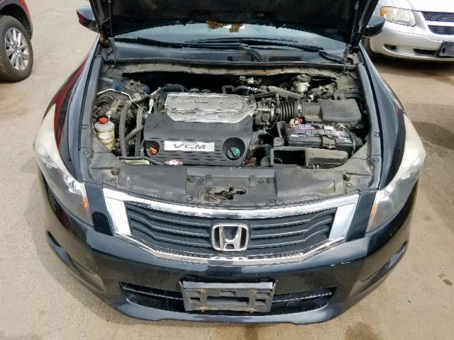 1HGCP36888A036100 - 2008 HONDA ACCORD EXL BLACK photo 7