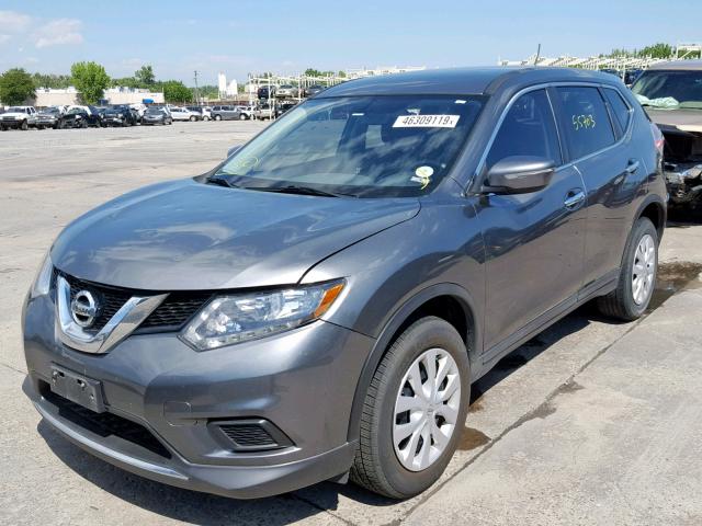 KNMAT2MV1FP530975 - 2015 NISSAN ROGUE S CHARCOAL photo 2