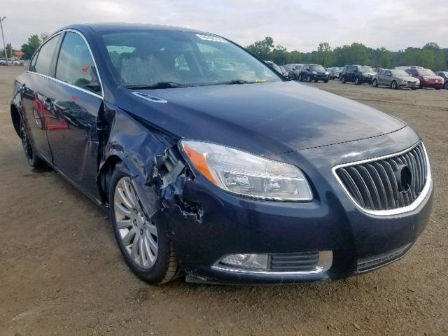 2G4GS5EV8D9228023 - 2013 BUICK REGAL PREM BLUE photo 1