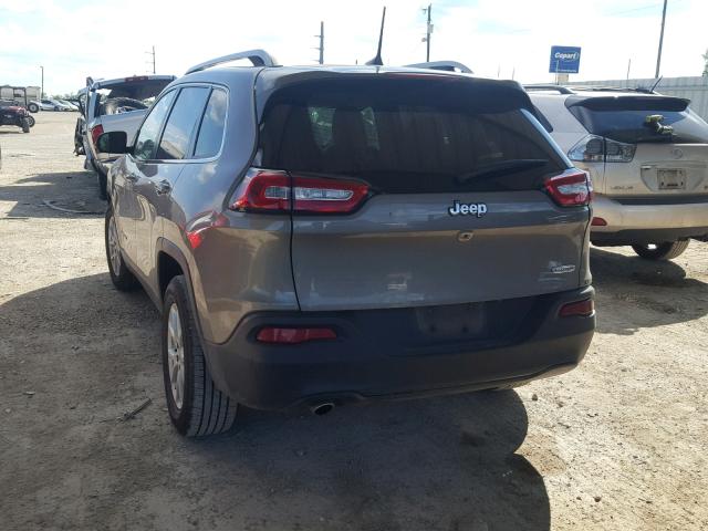 1C4PJLCB9HW523553 - 2017 JEEP CHEROKEE L TAN photo 3