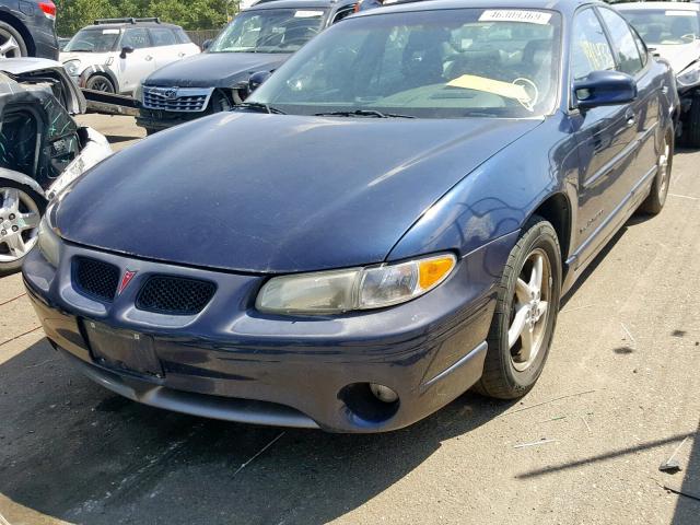 1G2WP52K21F242003 - 2001 PONTIAC GRAND PRIX BLUE photo 2