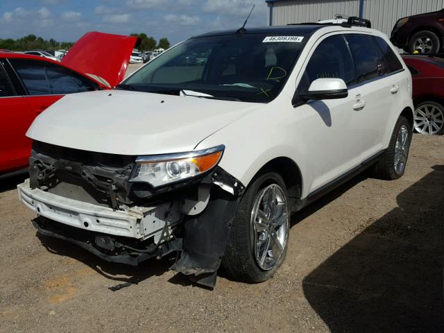 2FMDK3KC0CBA33468 - 2012 FORD EDGE LIMIT WHITE photo 2