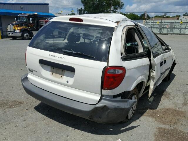 1D4GP25B75B135118 - 2005 DODGE CARAVAN SE WHITE photo 4