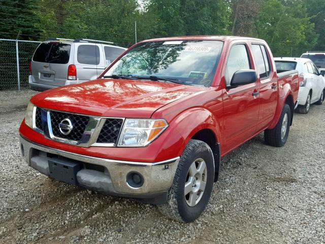 1N6AD07W18C451867 - 2008 NISSAN FRONTIER C RED photo 2