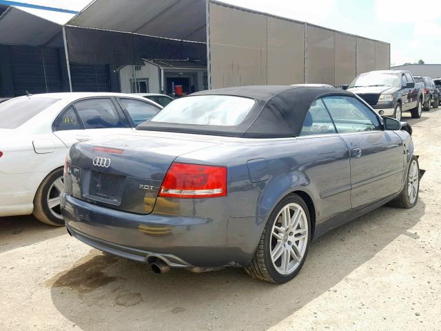 WAUAF48HX9K008481 - 2009 AUDI A4 2.0T CA GRAY photo 4